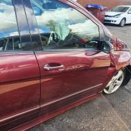 Mercedes B Class Right Side Complete Front Door ONLY Red 2007