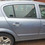 Vauxhall Astra Driver Side Rear Door Silver Z2AU 2008