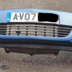 Vauxhall Astra H Front Bumper Blue 2007