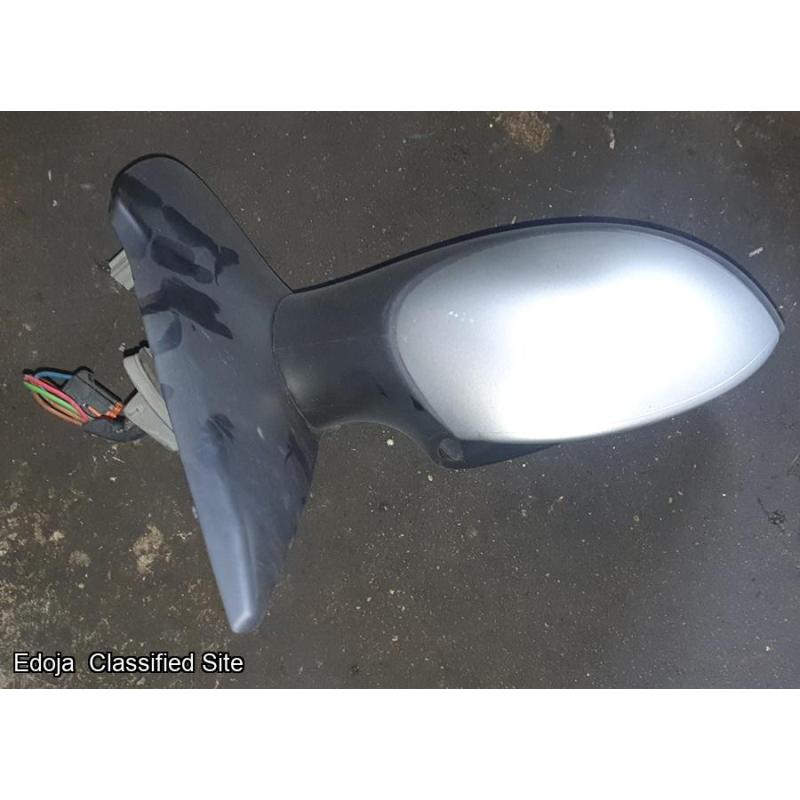 Peugeot 206 Convertible Right Side Wing Mirror Silver 2005