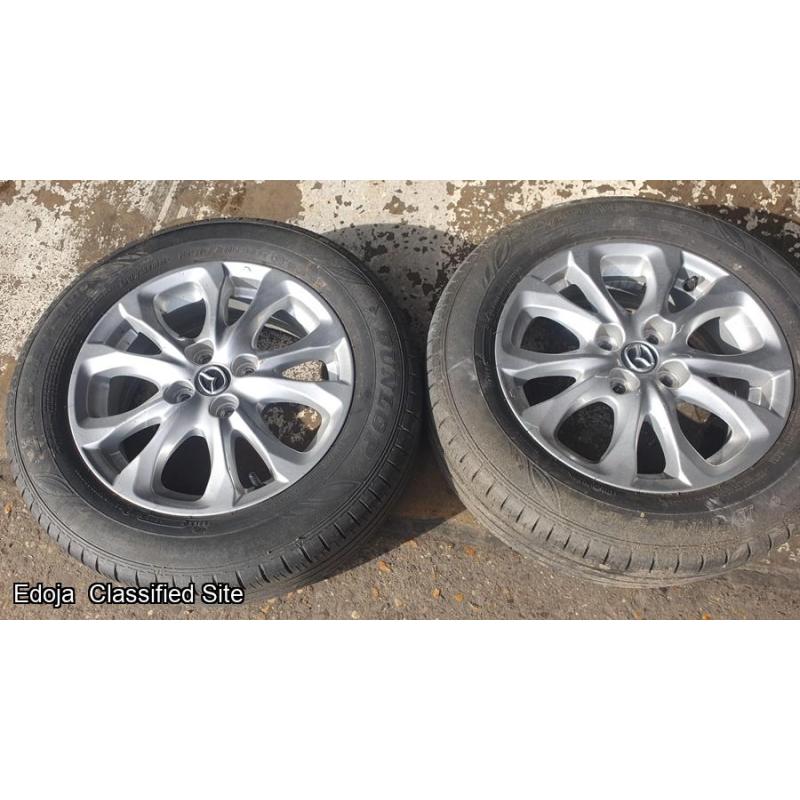 Mazda 2 x4 Alloy Wheels And Tyres 185/65/15 2017