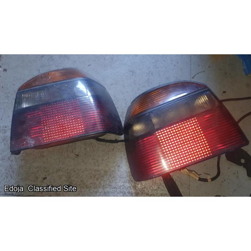 VW Golf Mk3 Cabriolet Right And Left Side Rear Lights Smoked