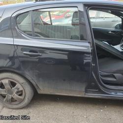 Vauxhall Corsa E Right Side Rear Door Black Colour 2015
