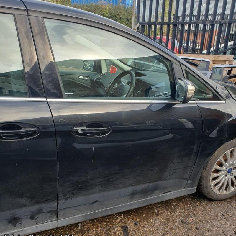 Ford Grand C Max Driver Side Front Door Black NO MIRROR 2014